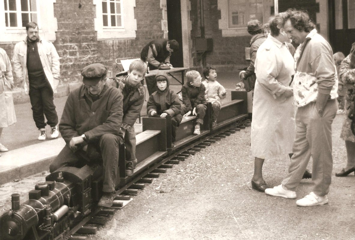 Train à vapeur-vive au RAMMA en 1995